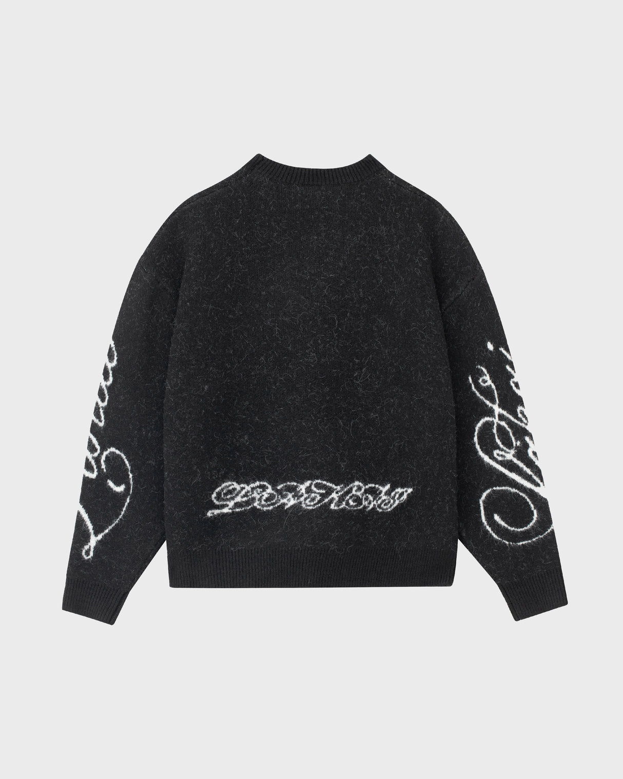 Cerberus Brushed Acrylic Sweater - Black