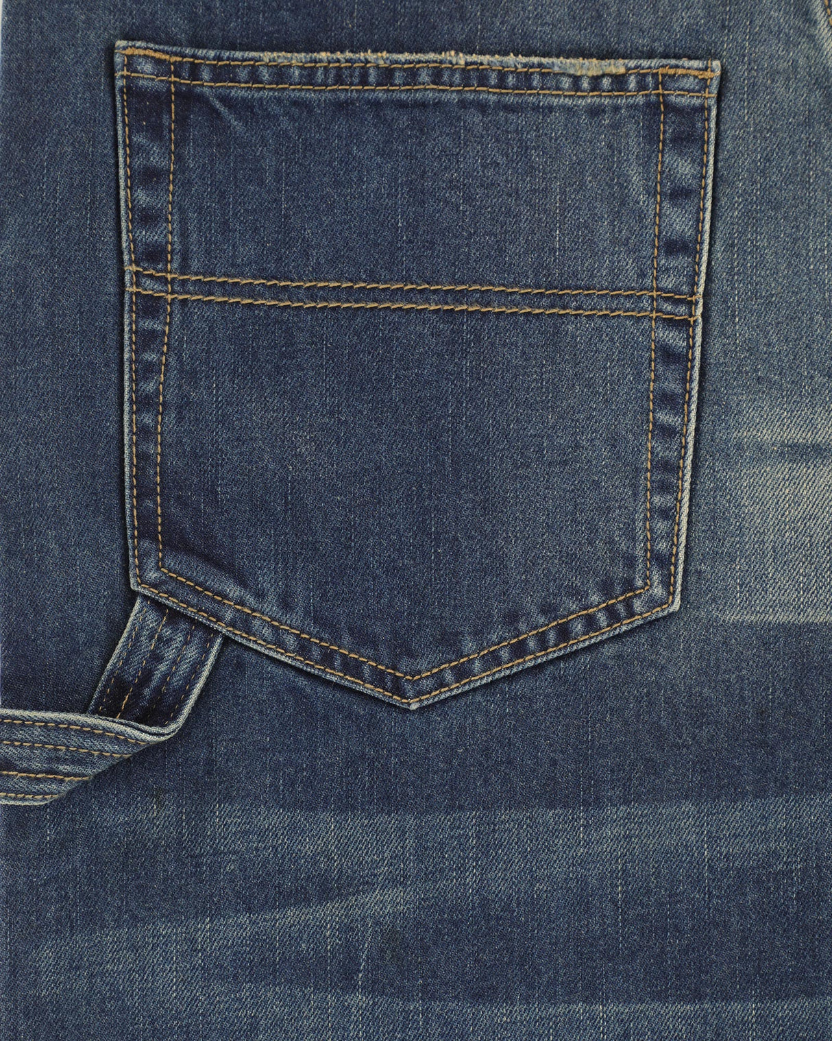 Vintage Washed Wide Leg Denims - Blue