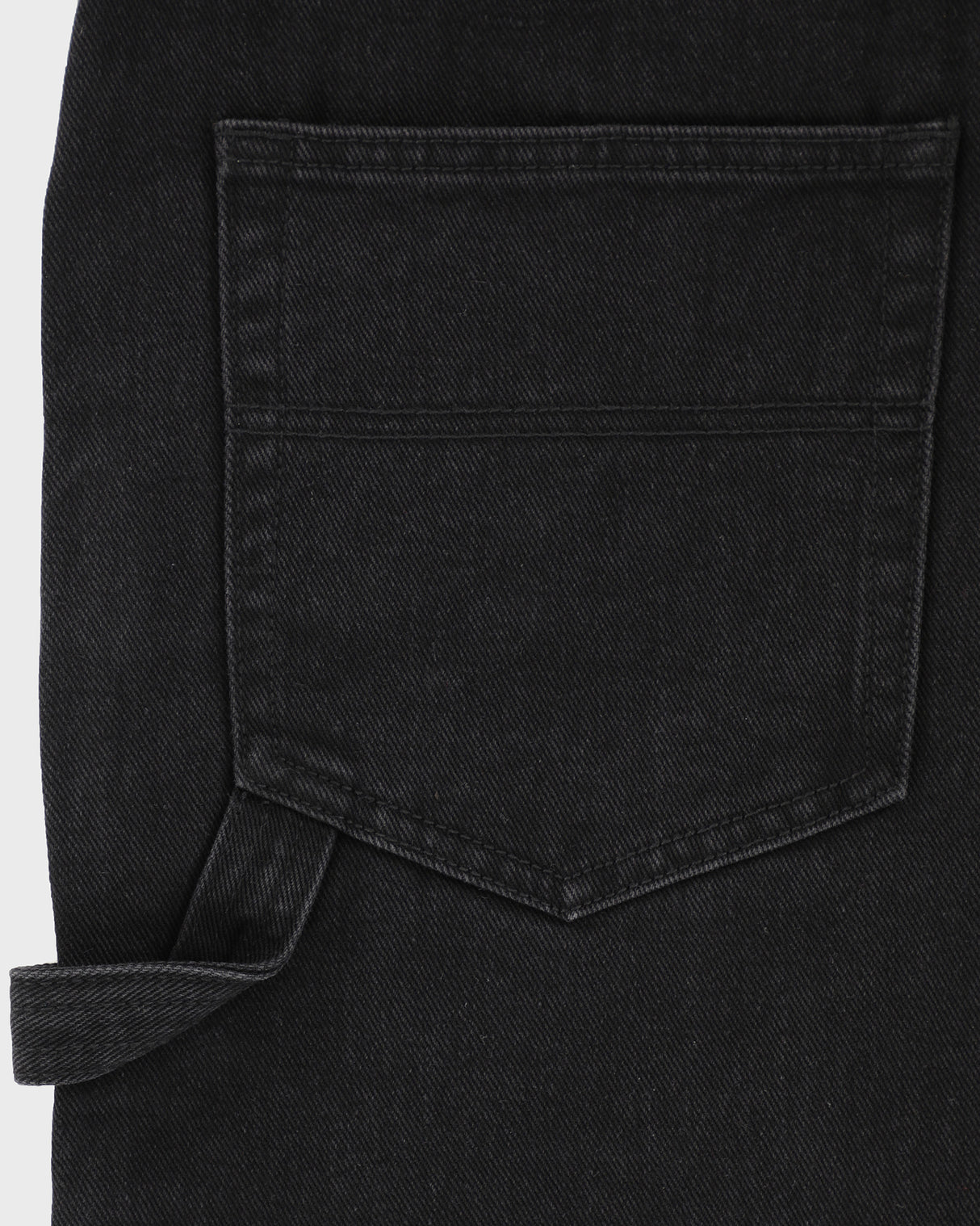 Plaid Contrast Wide Leg Denims - Black