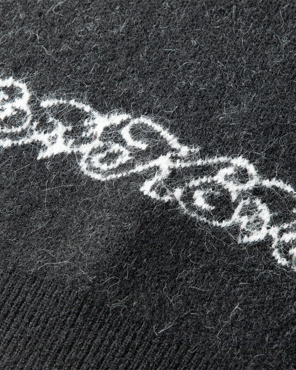 Cerberus Brushed Acrylic Sweater - Black