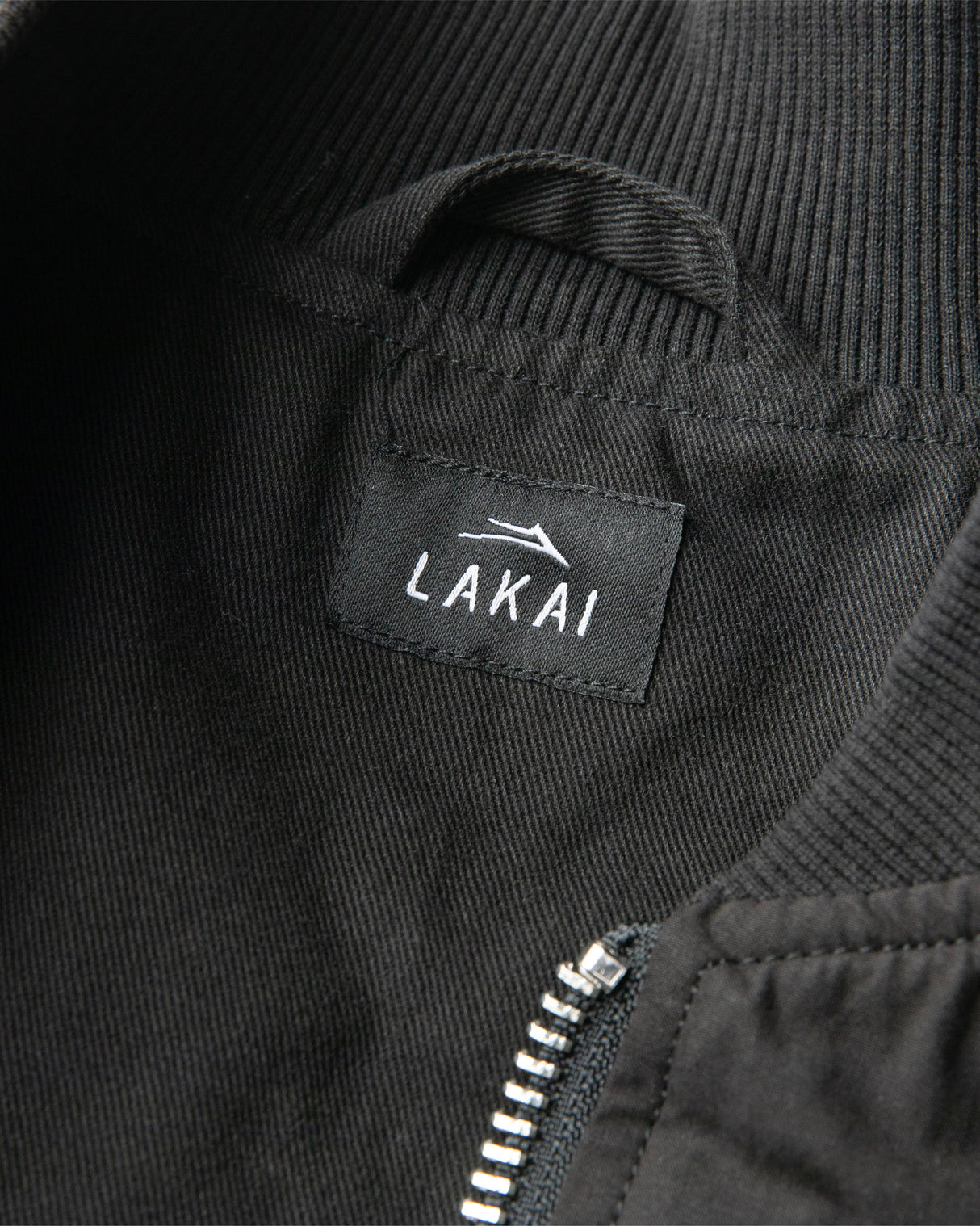 Slashed Zip Bomber Jacket - Black