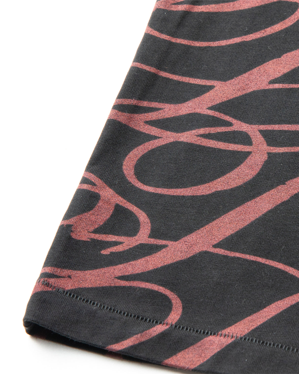 Boxy Tee Signature Print - Vintage Black