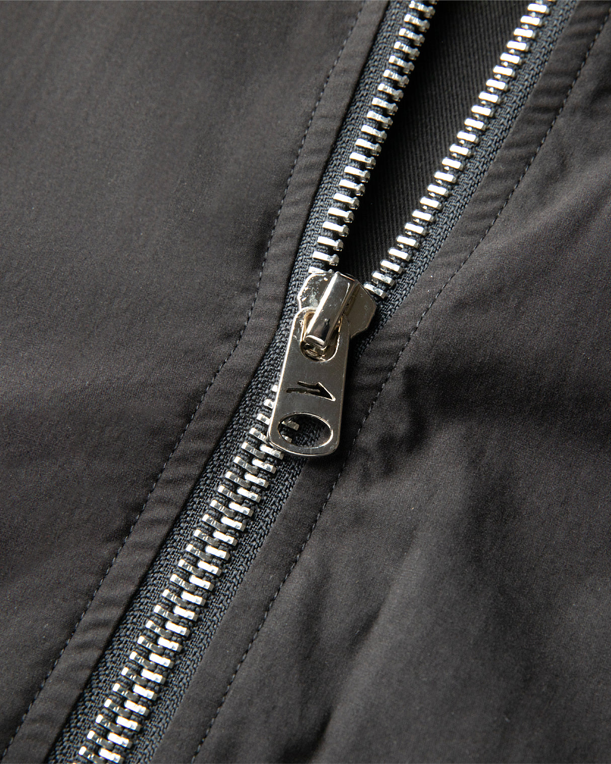 Slashed Zip Bomber Jacket - Black