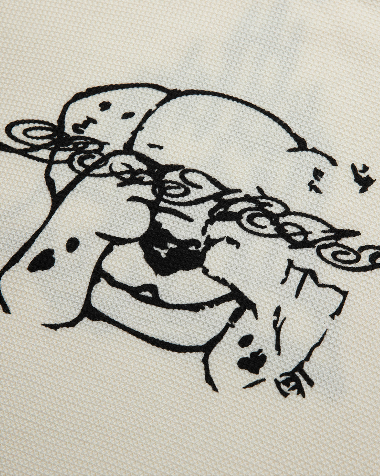 Longsleeve Raglan Waffle Shirt - Natural