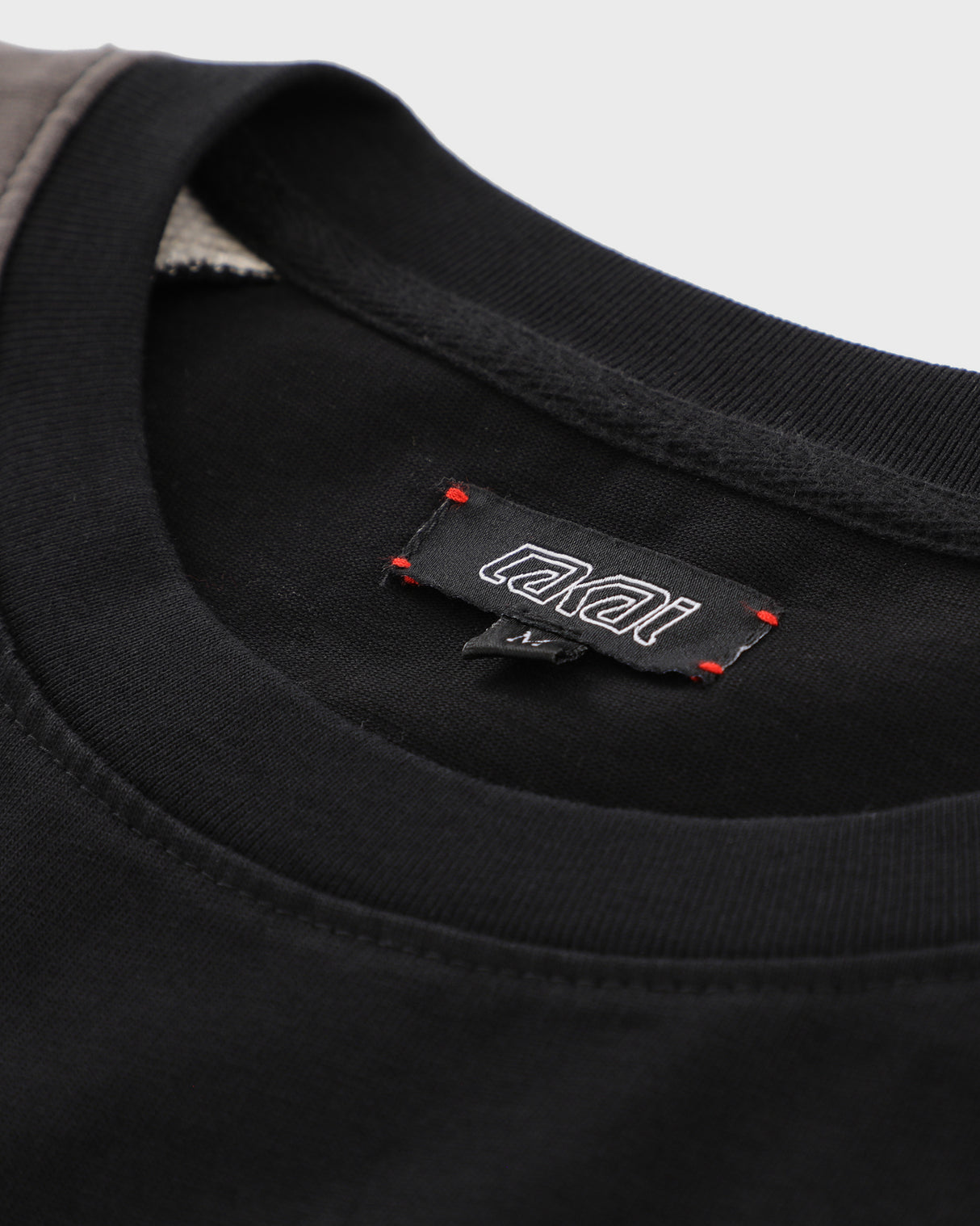 Double Layer Raglan Longsleeve - Black