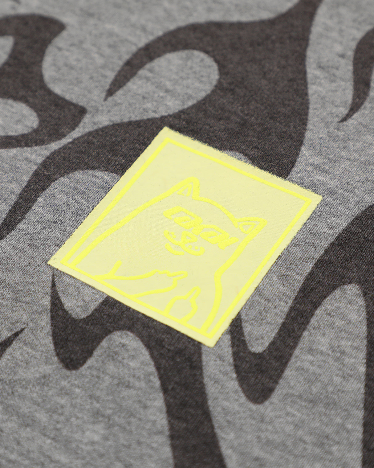 LAKAI X RIPNDIP Black Flame Zipper Hoodie - Grey