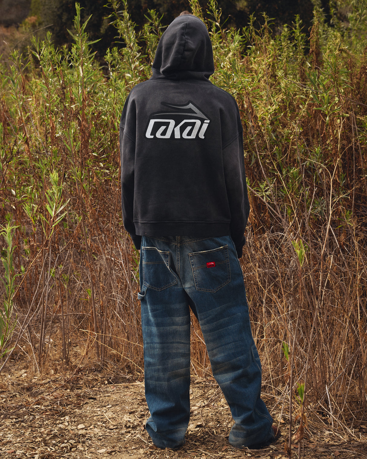 Sunfaded Pullover Hoodie - Black