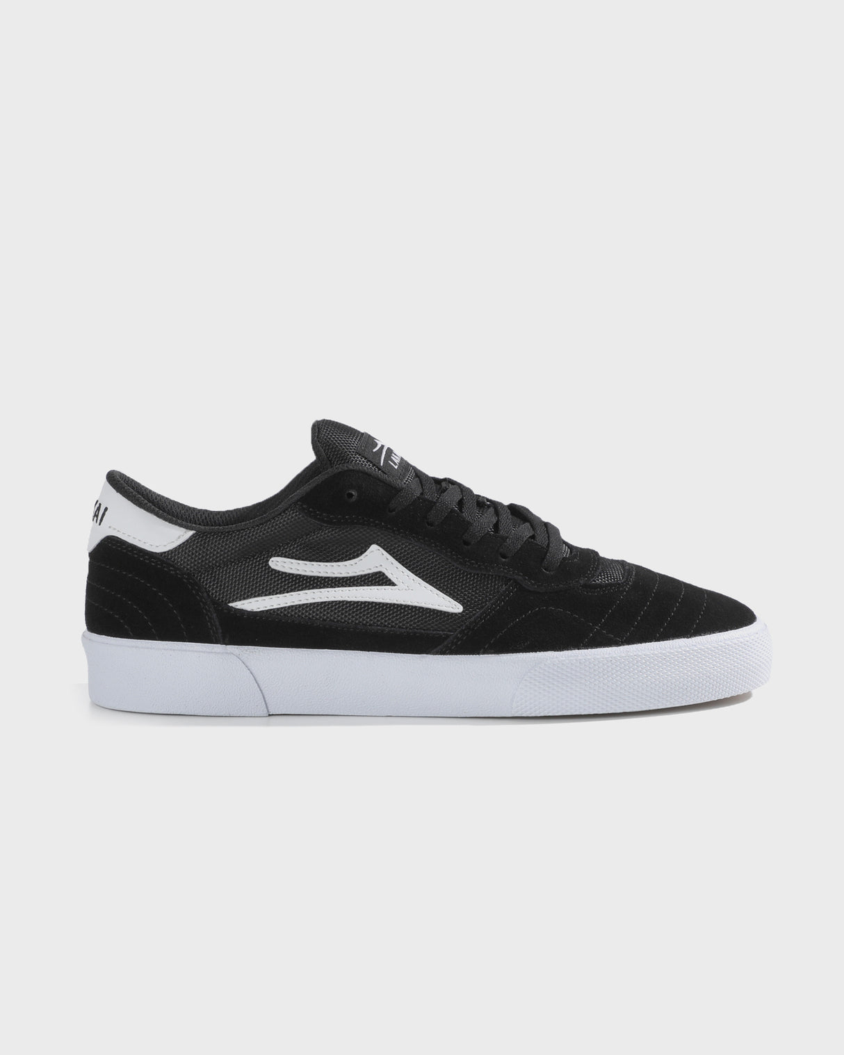 Cambridge - Black/White Suede