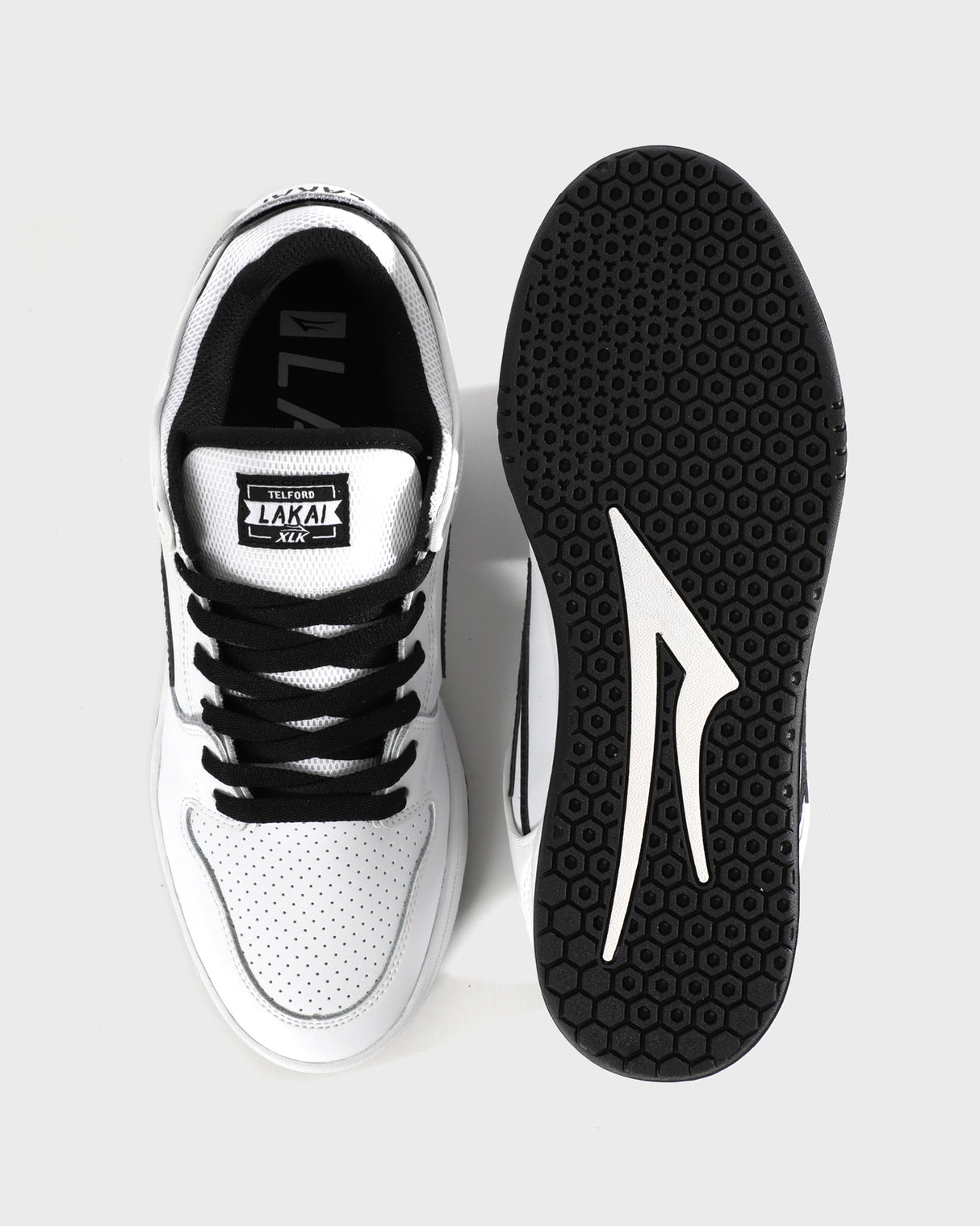Telford Low - White/Black Leather
