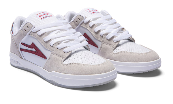 Telford Low - White/Red Suede