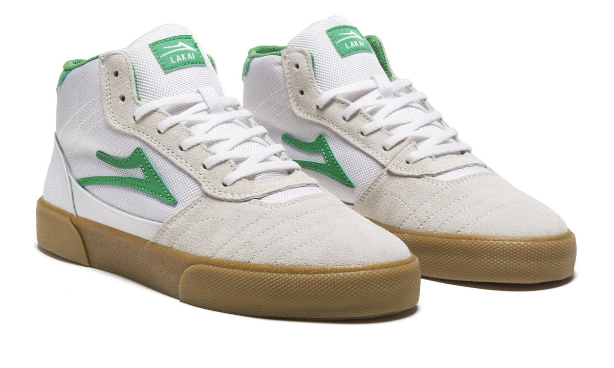 Cambridge Mid - White/Grass Suede - Mens Shoes - Skate Vulcanized | Lakai –  Lakai Limited Footwear