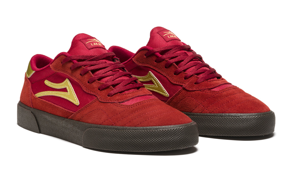 Cambridge - Red/Gum Suede - Mens Shoes - Skate Vulcanized | Lakai – Limited