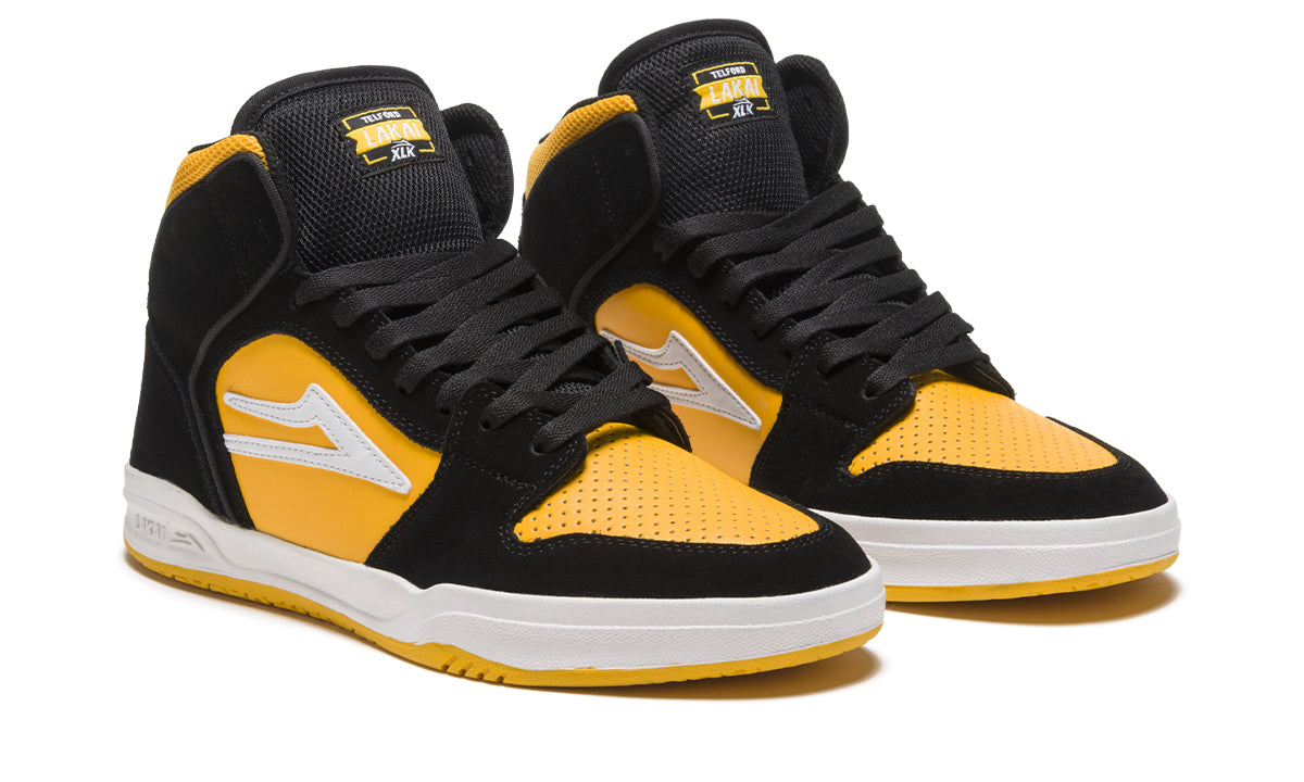 (取寄) ラカイ メンズ テルフォード Lakai men Lakai Telford Black Yellow Suede kirimaja