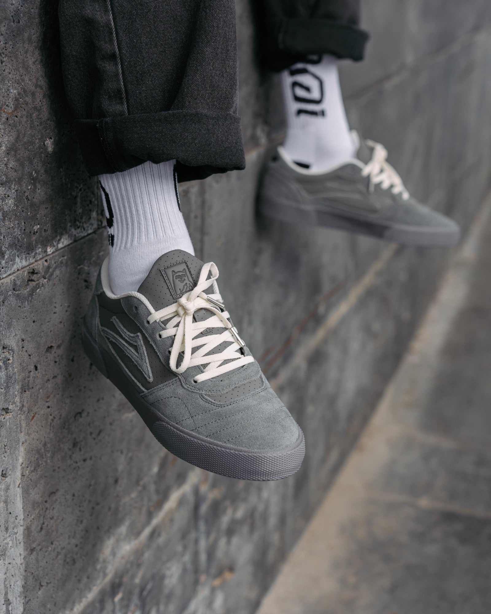Cambridge - LAKAI x RIPNDIP Grey Suede – Lakai Limited