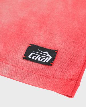 Sunfaded Cropped Boxy Tee - Red