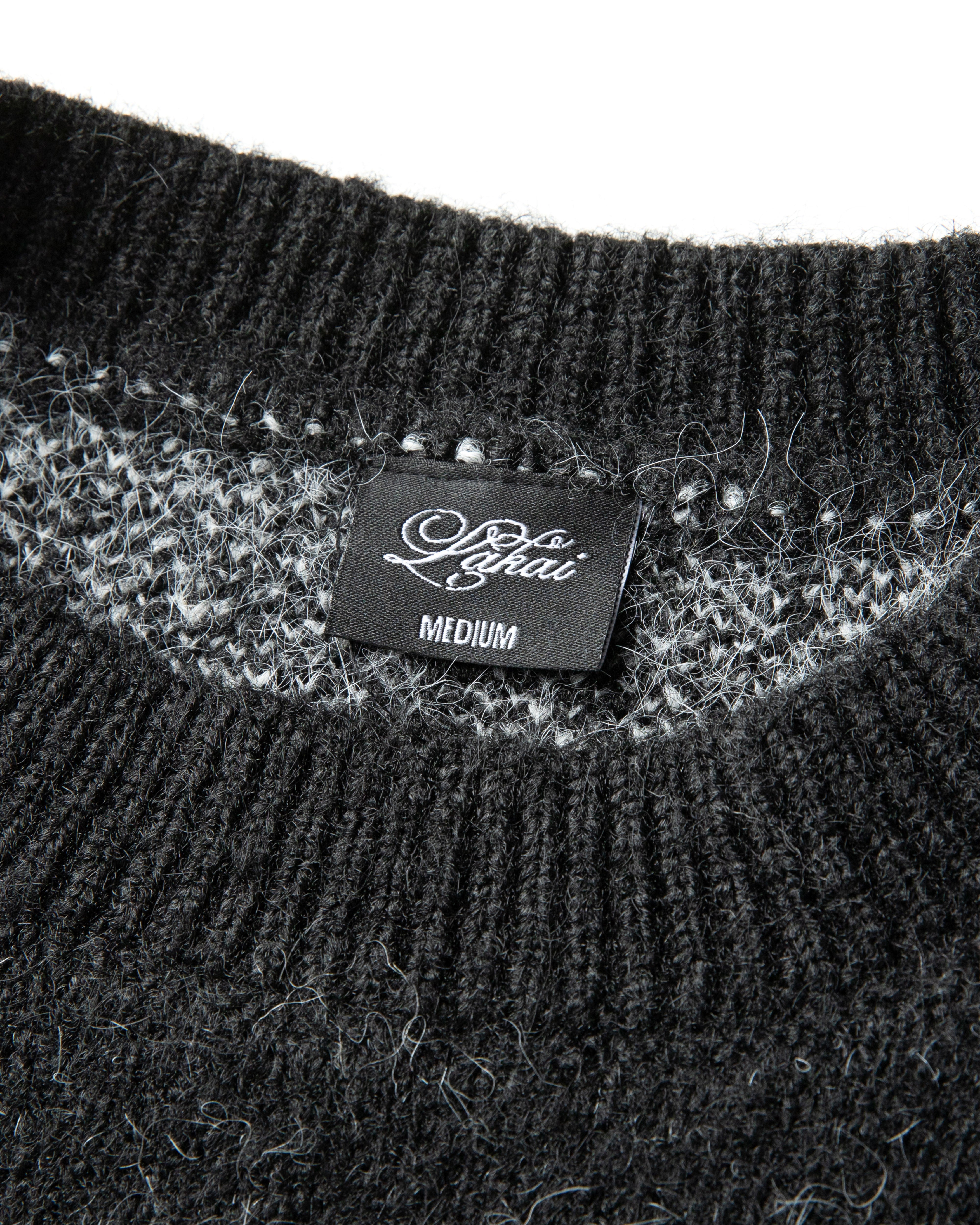 Cerberus Brushed Acrylic Sweater - Black