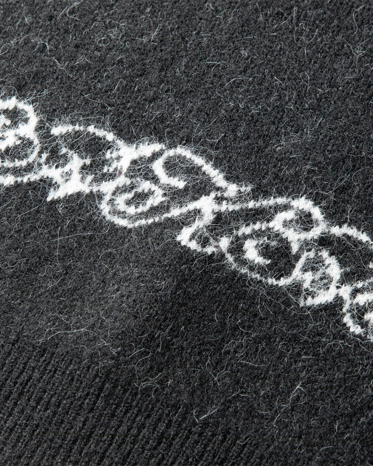 Cerberus Brushed Acrylic Sweater - Black