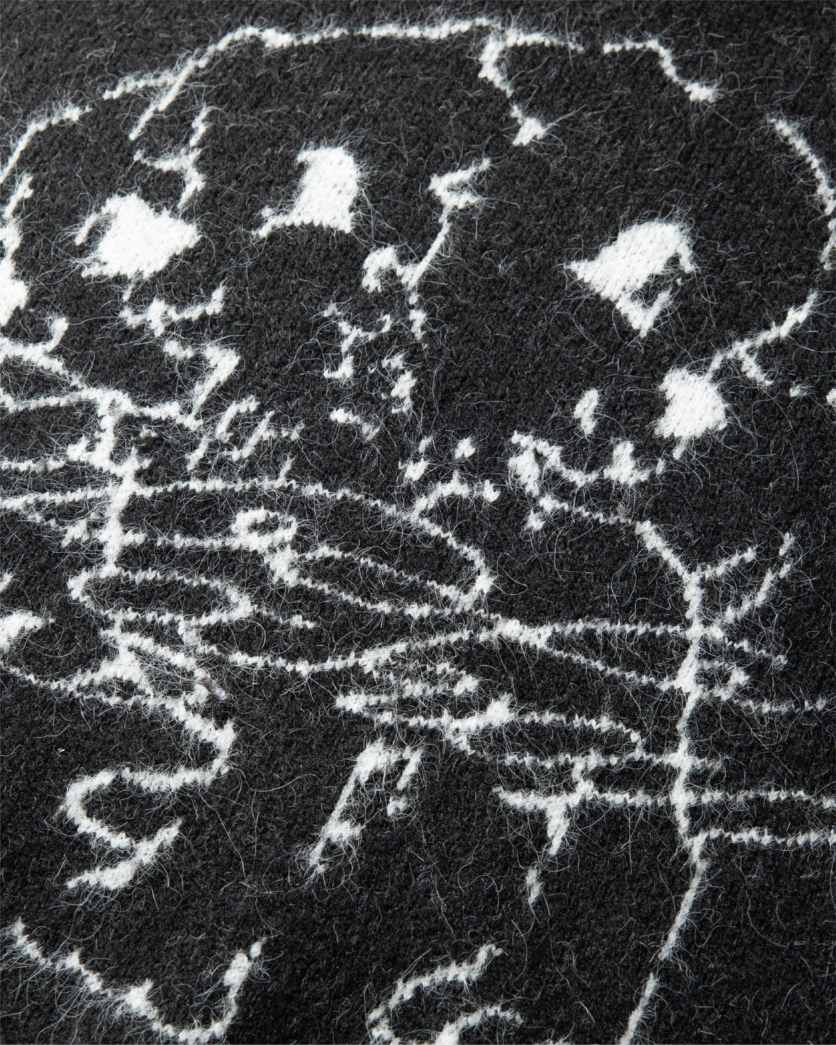 Cerberus Brushed Acrylic Sweater - Black