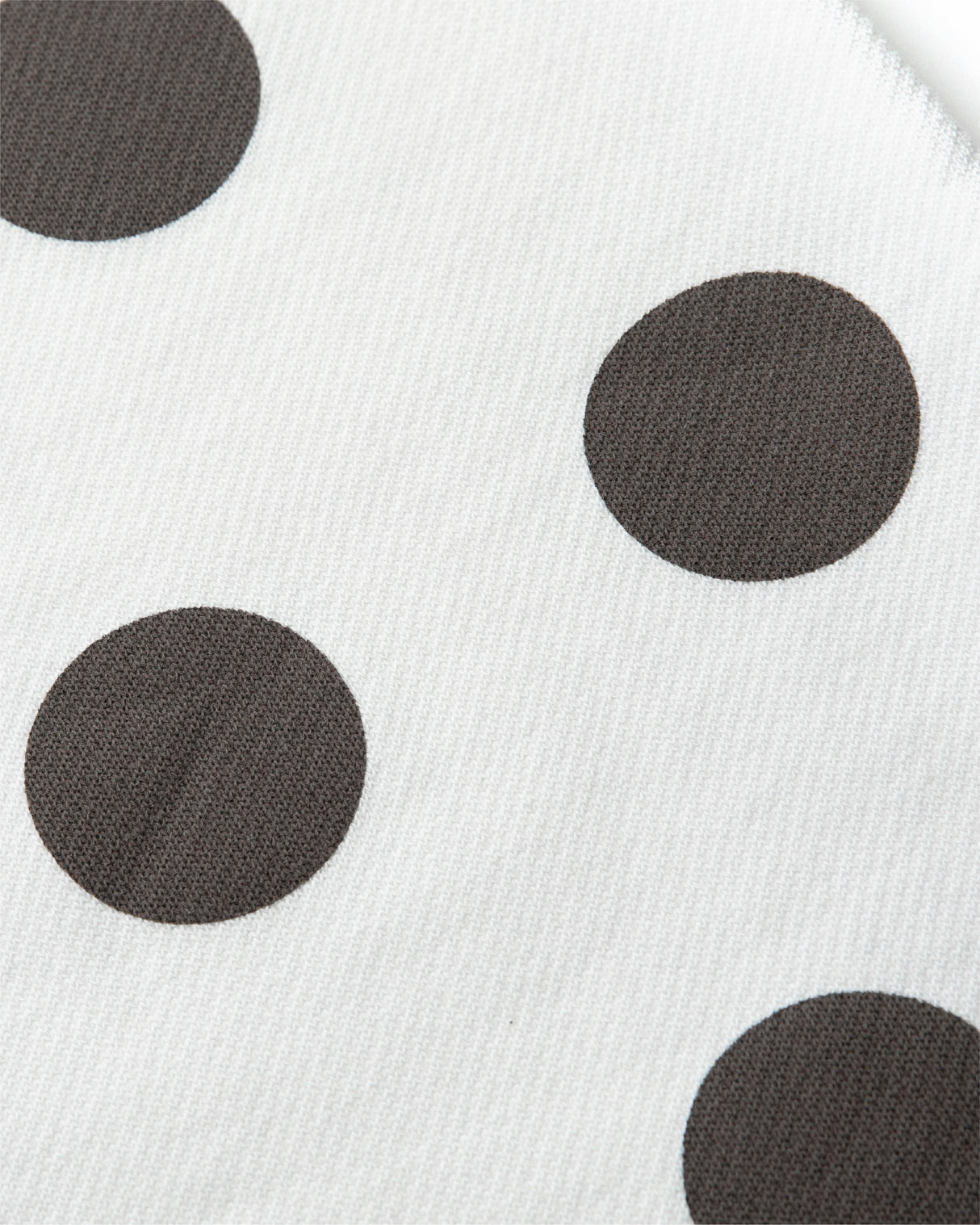 Polka Zip Up Hoodie - White