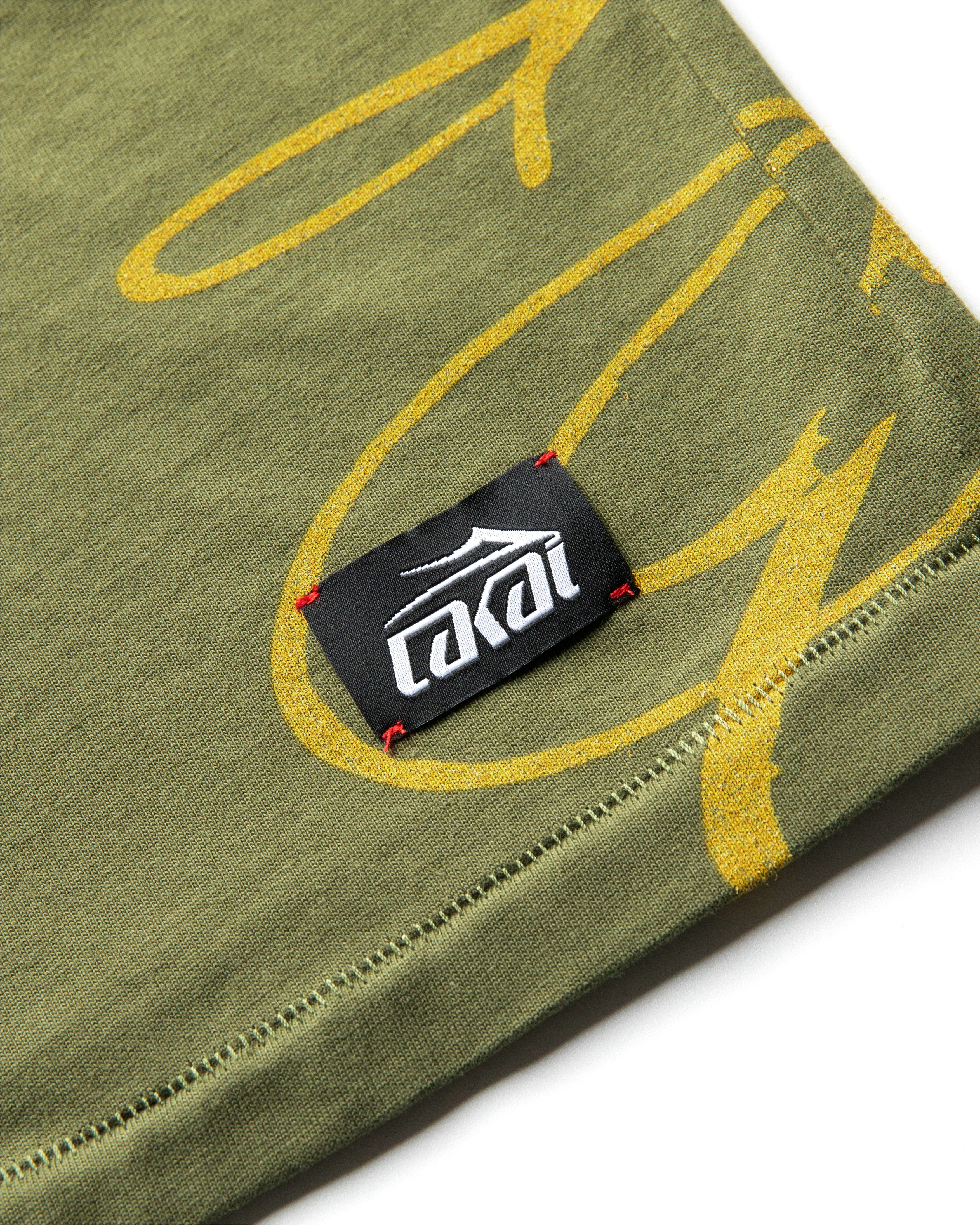 Boxy Tee Signature Print - Sunfaded Green – Lakai Limited
