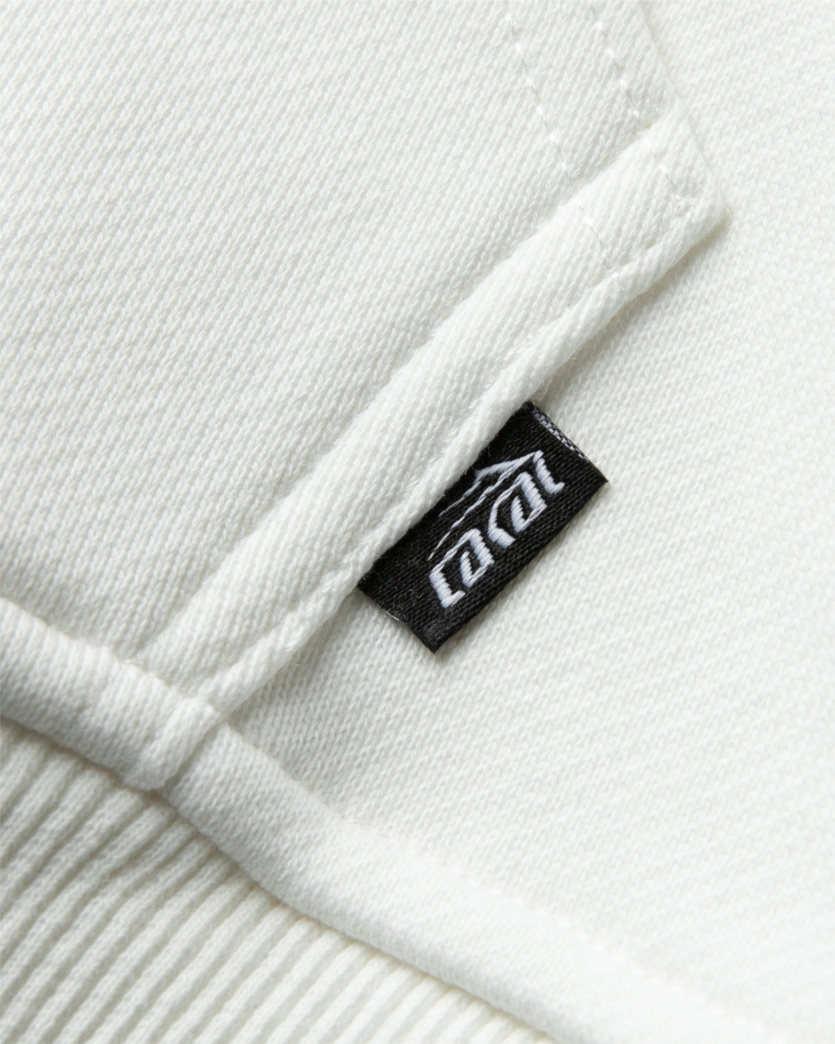 Polka Zip Up Hoodie - White