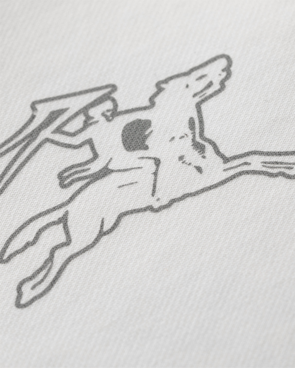 Polka Zip Up Hoodie - White