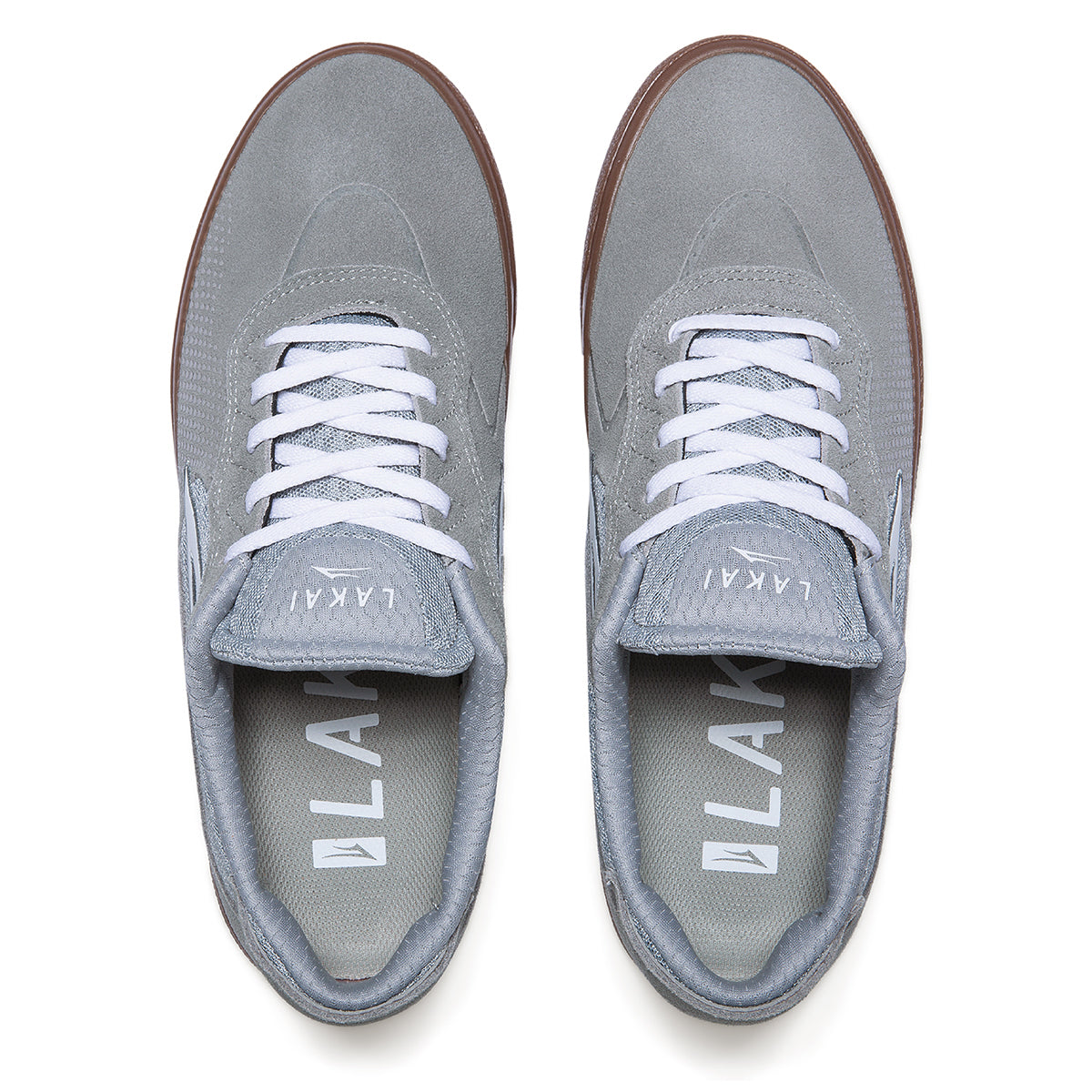 Essex Light Grey/Gum Suede Mens Shoes Skate Vulcanized Lakai