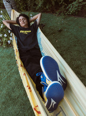 Telford - Blue/Yellow Suede
