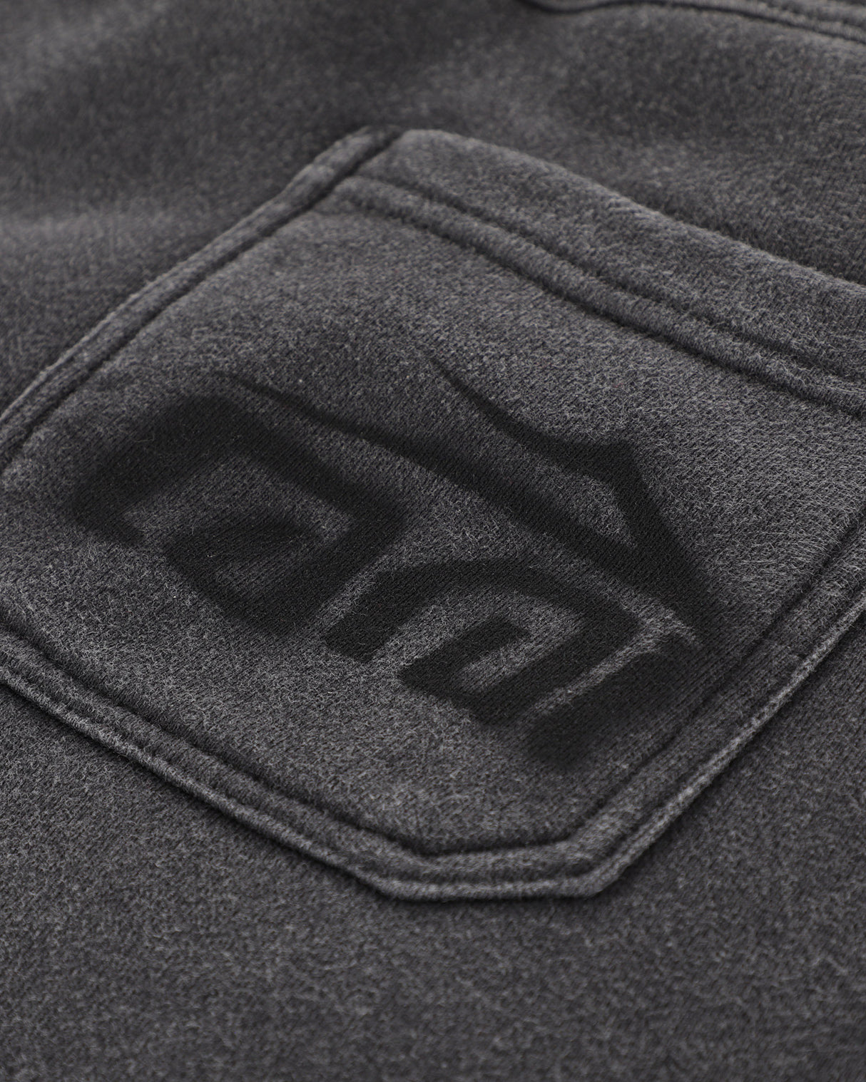 Double Waisted Sunfaded Sweatpants - Black