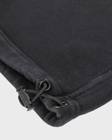 Double Waisted Sunfaded Sweatpants - Black