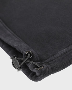 Double Waisted Sunfaded Sweatpants - Black