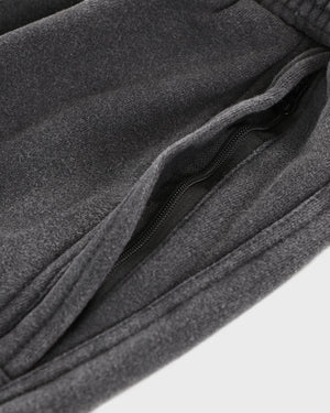 Double Waisted Sunfaded Sweatpants - Black