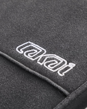 Double Waisted Sunfaded Sweatpants - Black