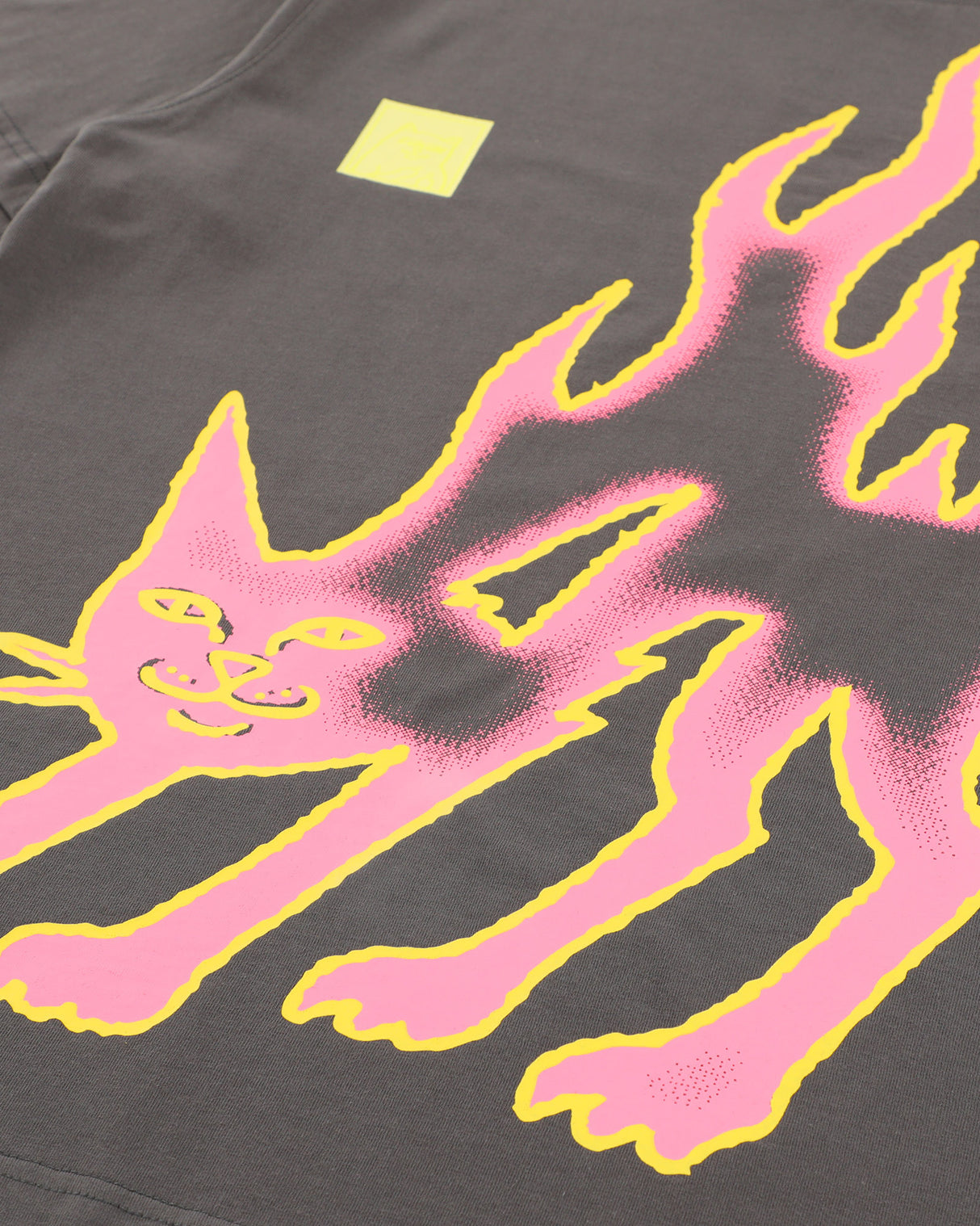 LAKAI x RIPNDIP - Pink Flame SS Tee - Gray Pink
