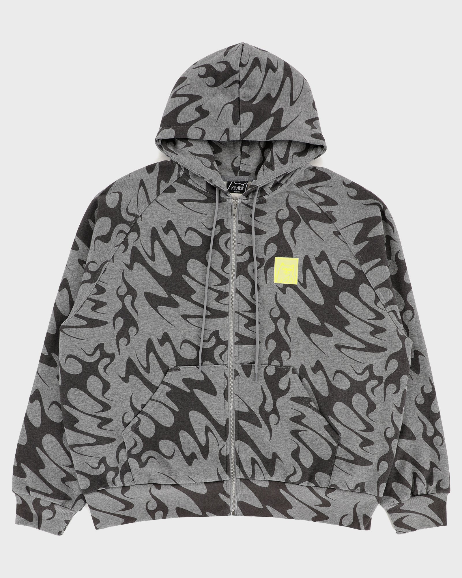 ラッキー LAKAI X RIPNDIP Flame Zipper Hoodie - Dark Grey – Lakai Limited