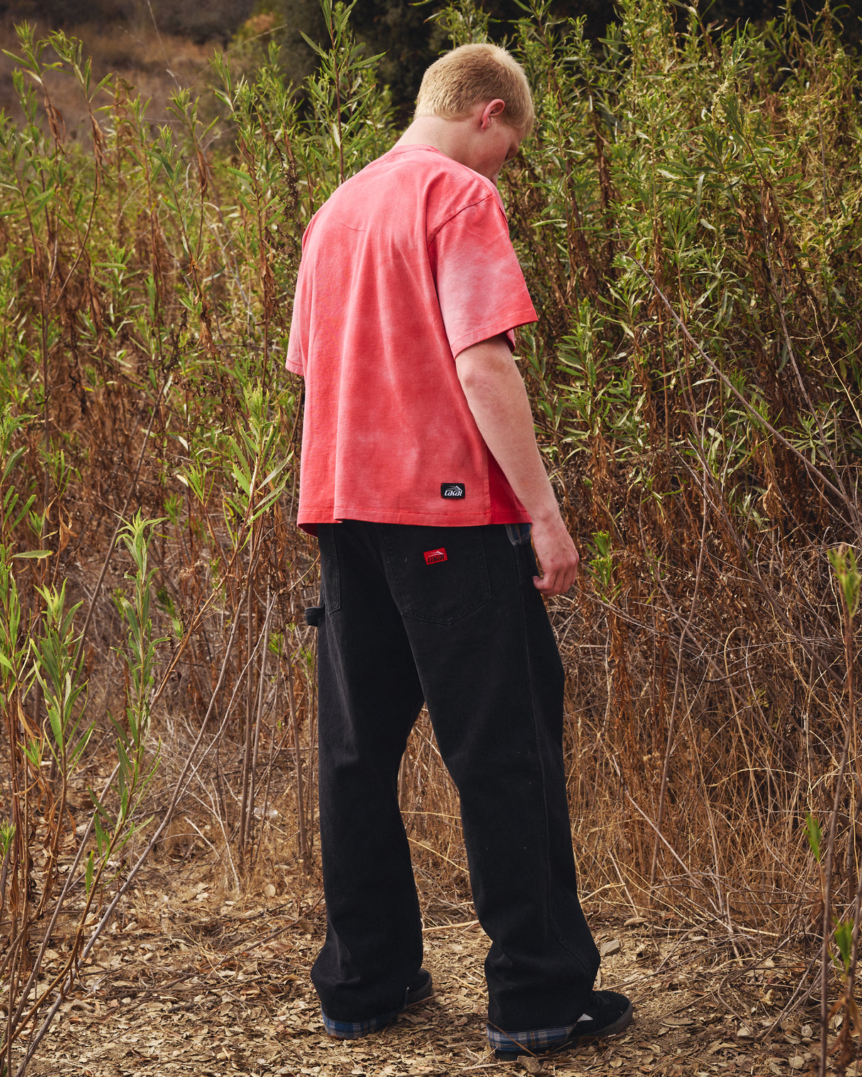 Sunfaded Cropped Boxy Tee - Red