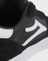 Cambridge - Black/White Suede