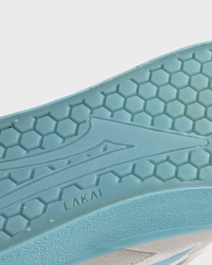 Essex - Elite White Suede Aqua