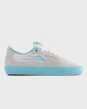 Essex - Elite White Suede Aqua