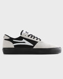 Manchester - White Suede Black Black