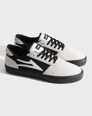 Manchester - White Suede Black Black