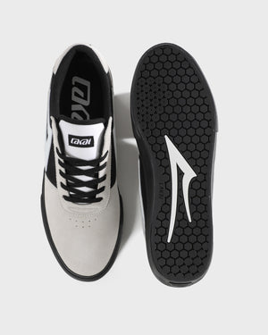 Manchester - White Suede Black Black