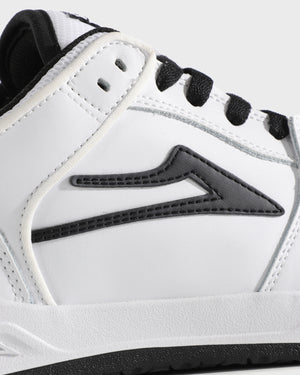 Telford Low  -  White/Black Leather