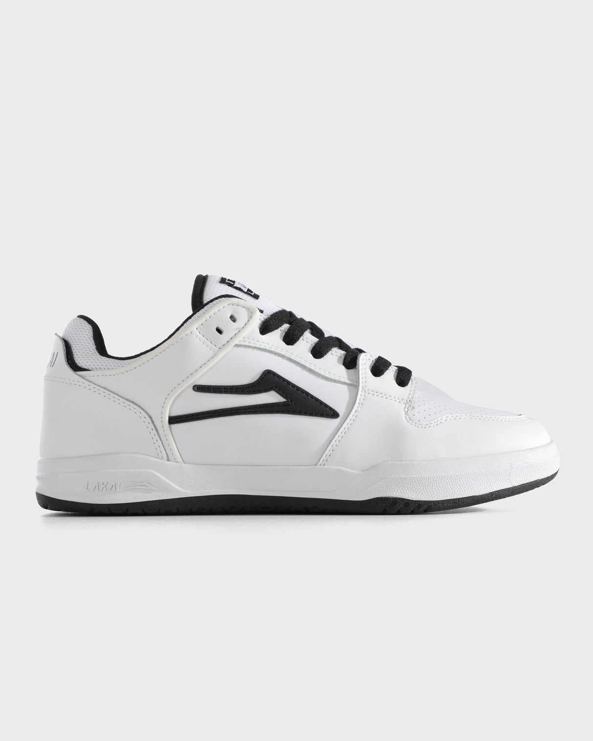Telford Low  -  White/Black Leather