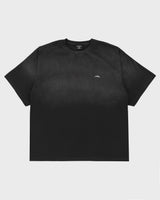 Sunfaded Cropped Boxy Tee - Black