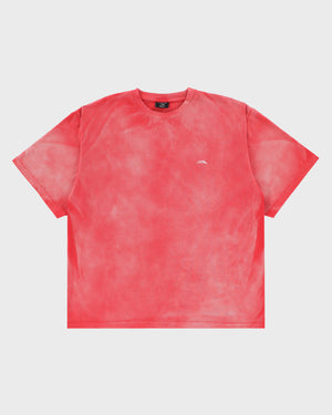 Sunfaded Cropped Boxy Tee - Red