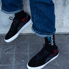 Flaco 2 - Black/Red Suede