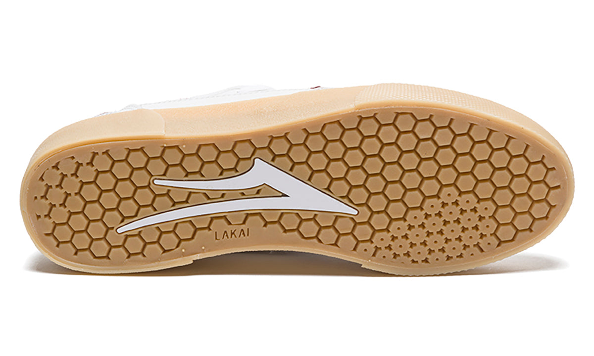 Lakai cambridge white discount burgundy