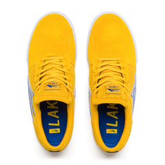 Cardiff - Gold/Blue Suede