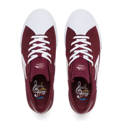 Flaco 2 - Burgundy/White Suede